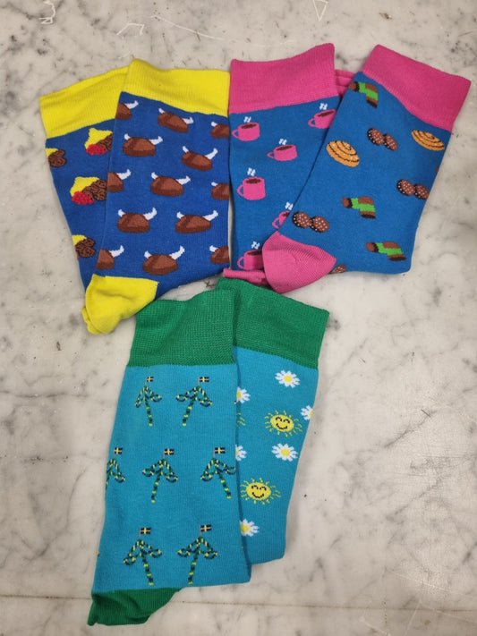 SWEDISH FIKA SOCKS 3-PACK PRESENTBOX