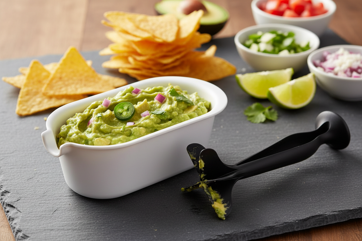 Steg 4 – Färdig guacamole med HACKIT och TUBIT